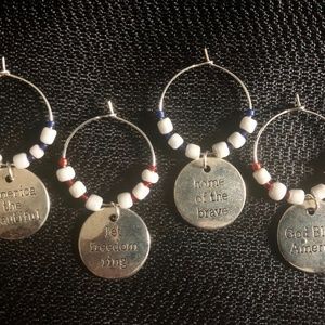 Patriotic Wine Charms